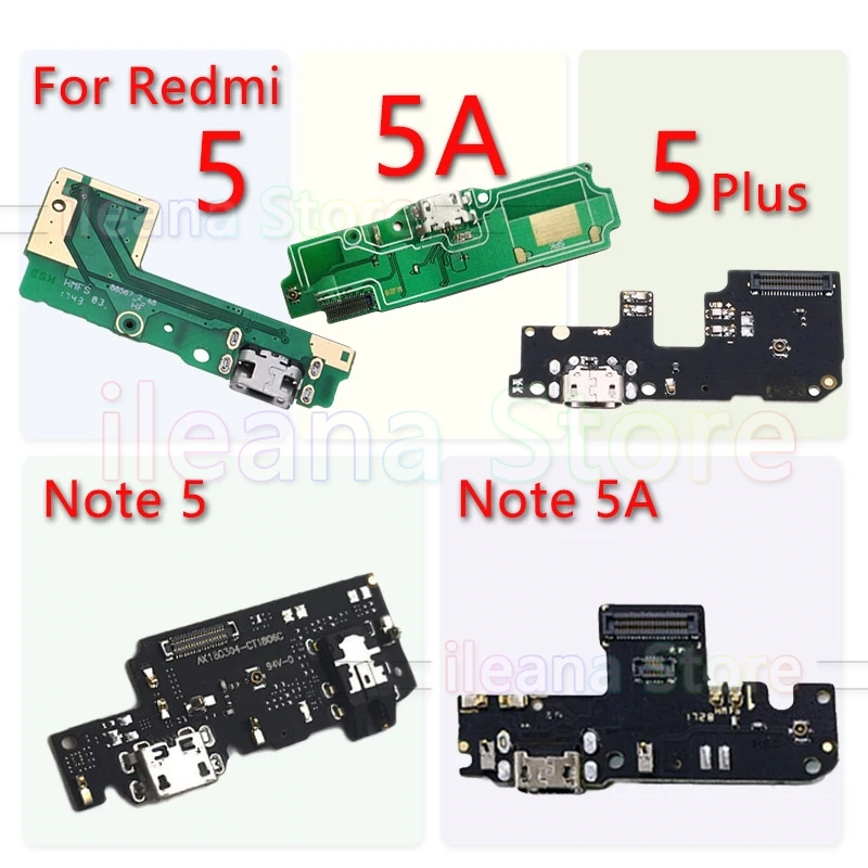 Для Redmi 5 5A Plus PCB USB разъем порт плата FPC док-станция зарядный гибкий кабель для Xiaomi Redmi Note 5 5A
