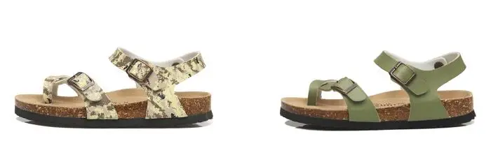 FeiYiTu/Новинка; мужская летняя модная пробка; сандалии-гладиаторы на ремешке с пряжкой; повседневные мужские пляжные сандалии на плоской подошве; большие размеры 35-45