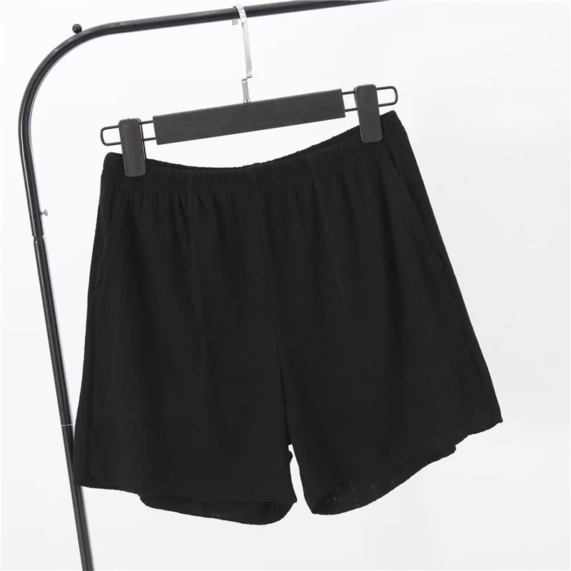 100% хлопок летние хлопковые Пижамные шорты для сна женские свободные пижамные