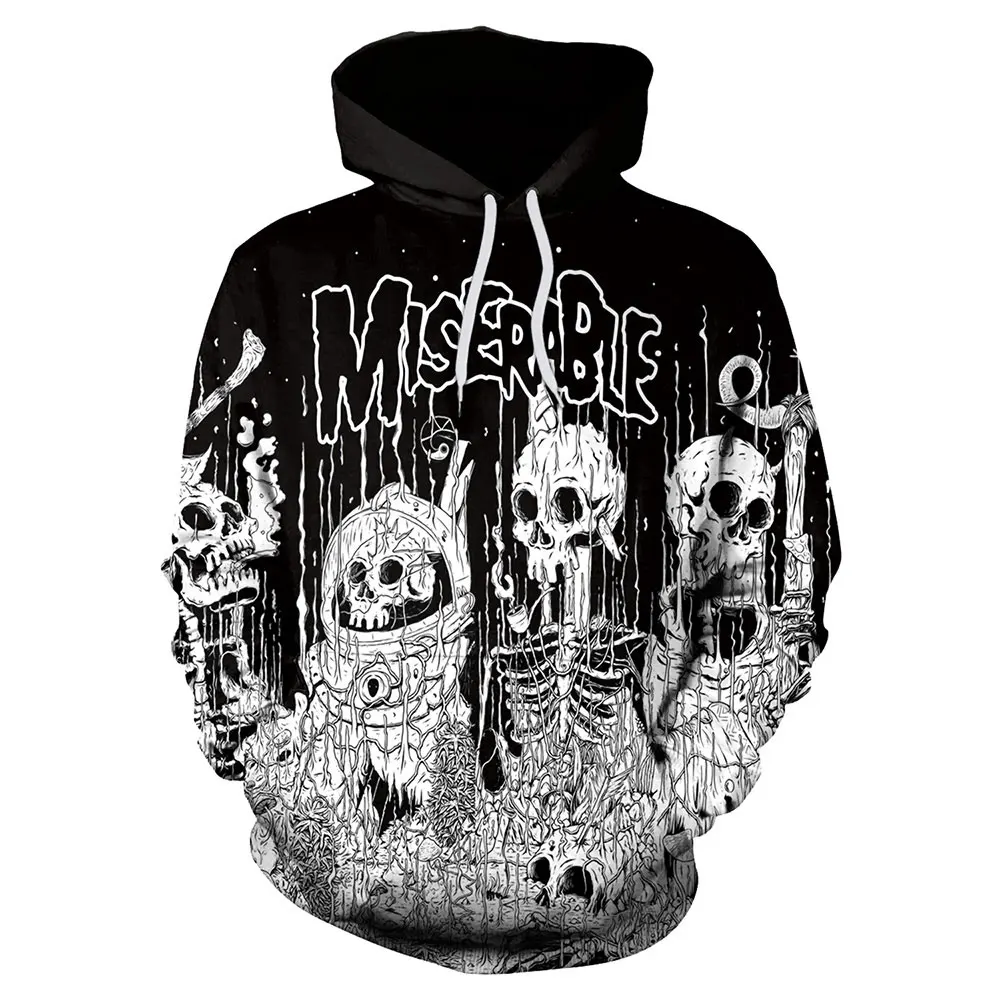 B101-072 Новинка 065 Ouija Yes or NO Destiny толстовка с капюшоном и принтом Tie Dye Femme Повседневная Свободная Мужская Женская толстовка с карманом - Цвет: B101-072