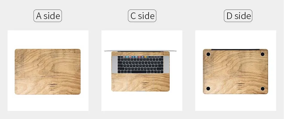 Наклейка для ноутбука с деревянным зерном для ноутбука, наклейка на MacBook Pro Air retina 11 12 13 15 дюймов hp Mac Book, полное покрытие для ноутбука