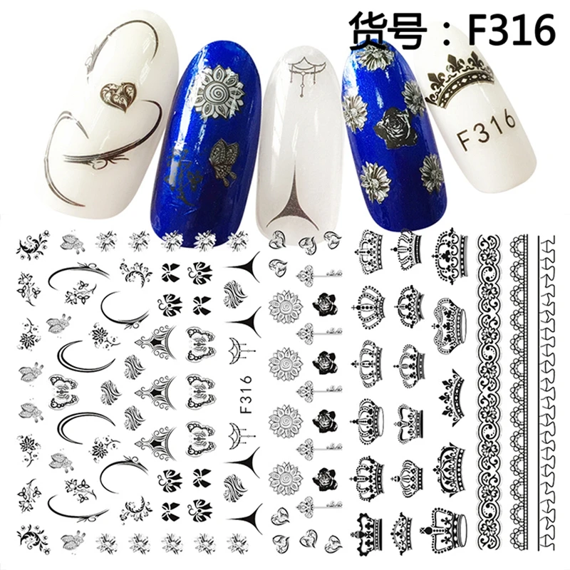 5 листов декоративные акриловые наклейки для дизайна ногтей|nail art decorations stickers|nails