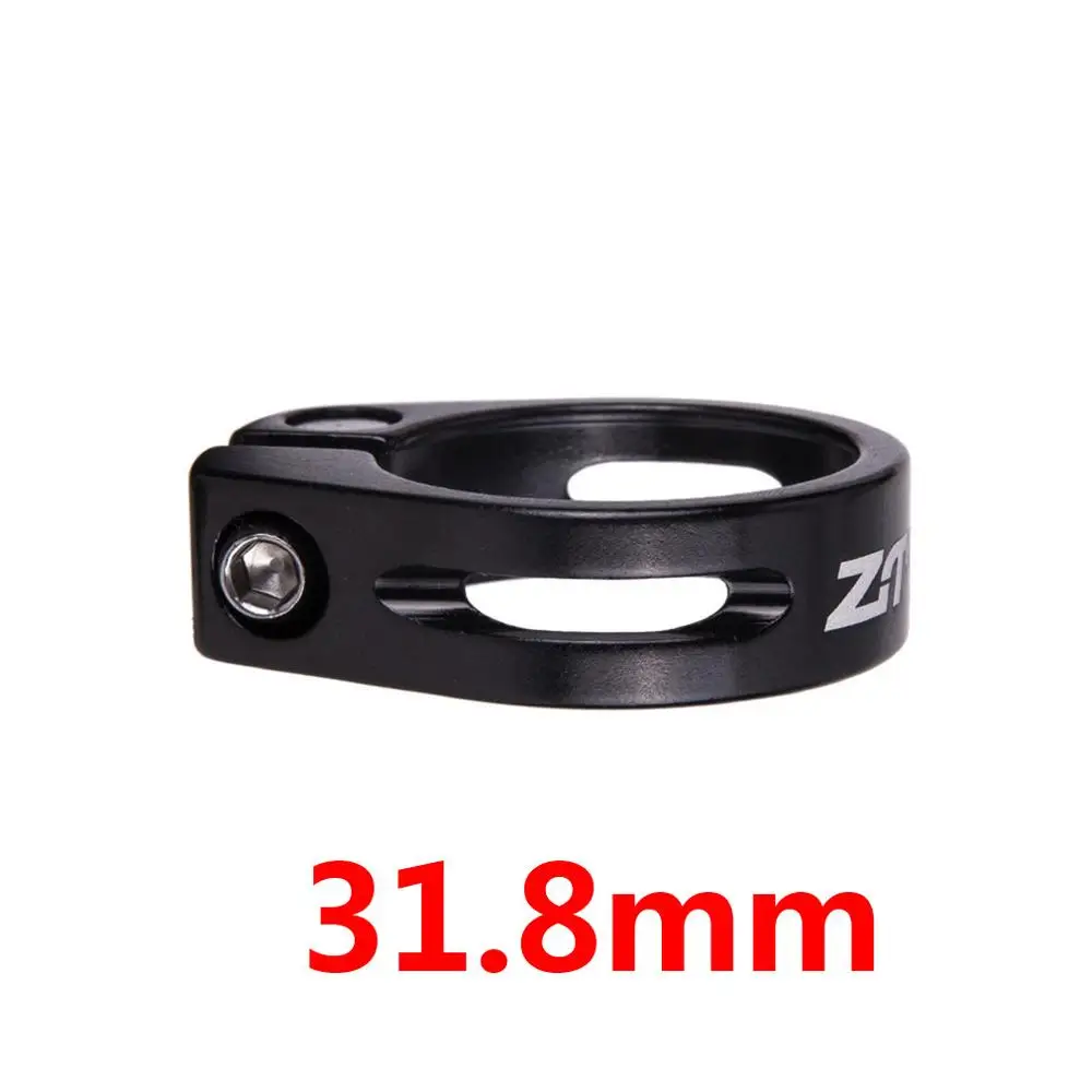 black 31.58mm ZTTO алюминиевый сплав Сверхлегкий дорожный велосипед MTB горный велосипед Подседельный штырь зажим Запчасти для велосипеда аксессуары - Цвет: black 31.58mm