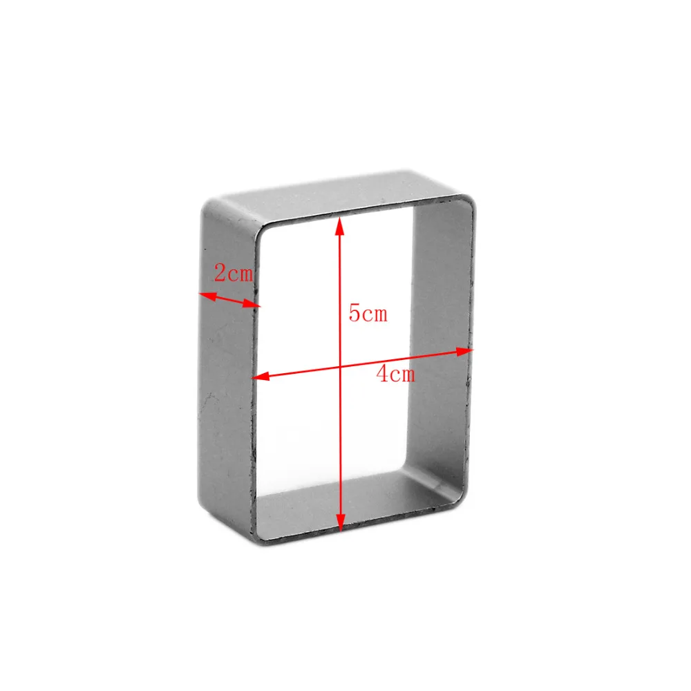 Прямоугольная металлическая форма для выпечки печенья помадки кухонная