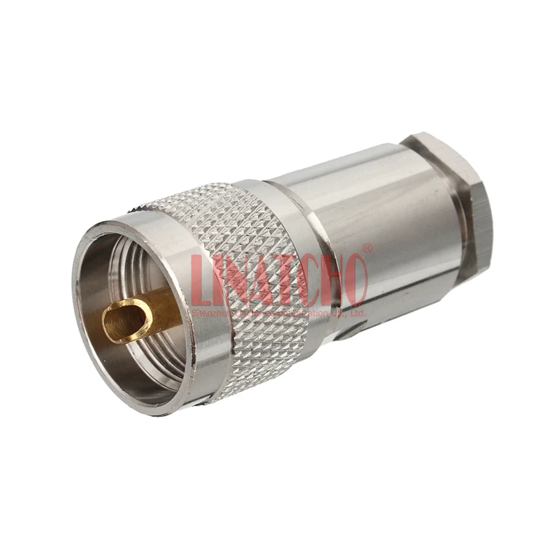 

Коаксиальный кабель RF RG8 RG213 LMR400, УВЧ м, PL259, латунный кабельный разъем, 10 шт.