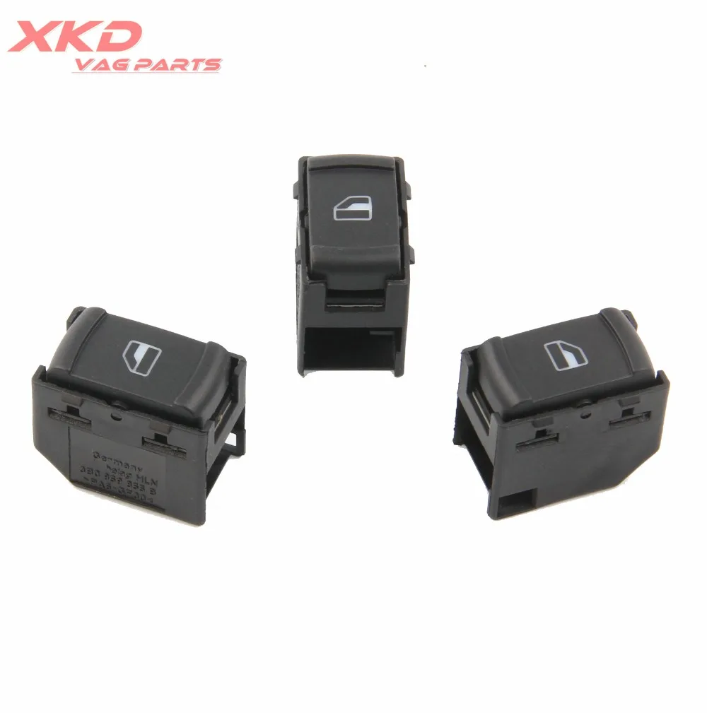 Кнопка переключения бокового окна для пассажира Bora Jetta Golf MK4 Passat B5 3B0 959 855B 3 шт. |