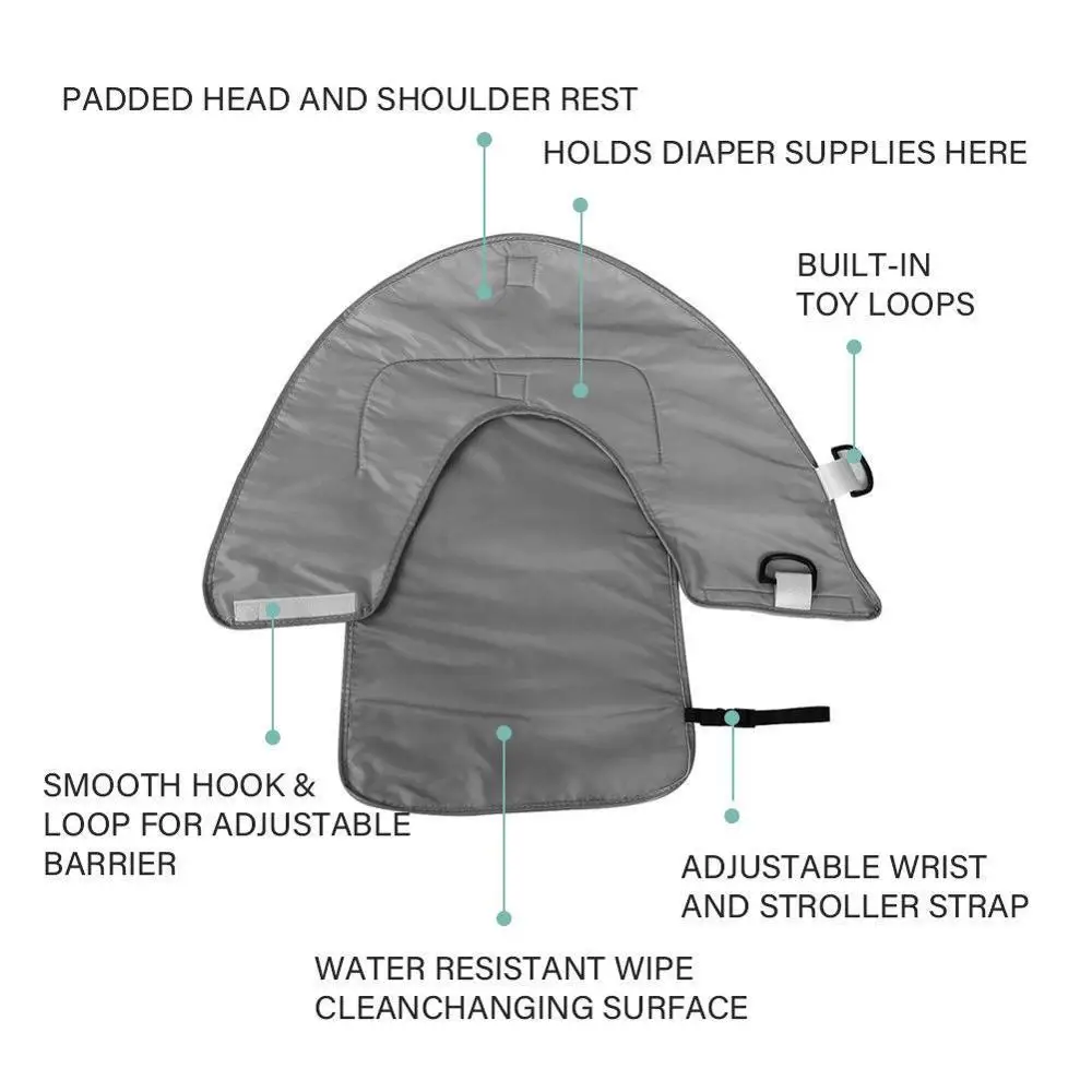 3-in-1 Multifunctional Waterproof Portable Baby Changing Mat Infant Nappy Bag Diaper Cover Pad Travel Outdoor | Мать и ребенок