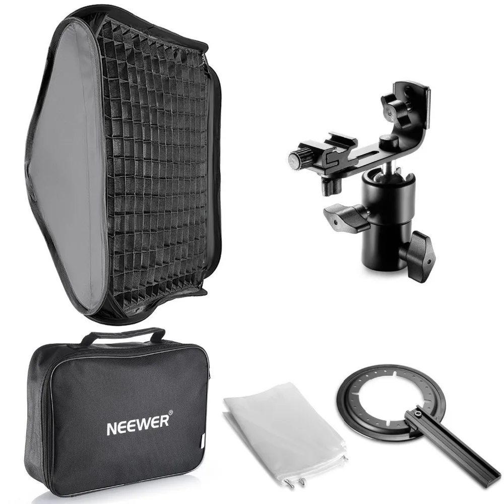 Neewer 60x60 см софтбокс для фотовспышки с сотовой сеткой диффузор L образной