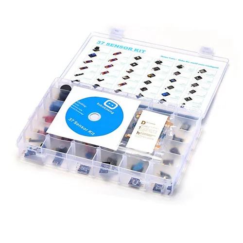 

37-in-1 Sensor Module Kit for UNO R3, MEGA, NANO with gift