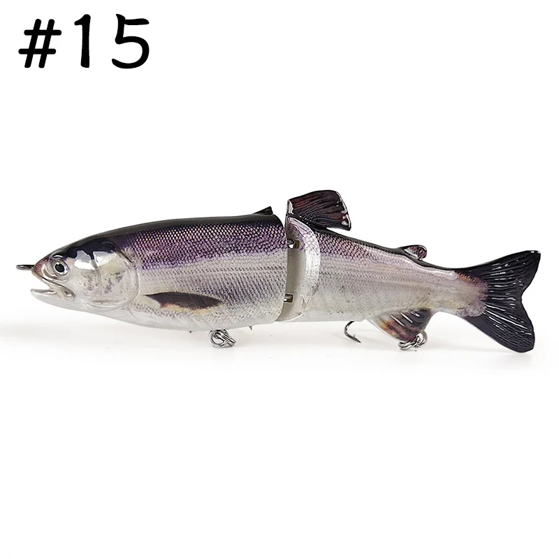 Color 15 TheTime Freedom Glid Swimbait 180 мм/66 г 130 мм/23 г медленное погружение большие биомиметические рыболовные приманки-воблеры для ловли щуки и окуня - Цвет: Color 15