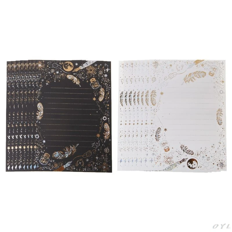 

Бумажный блокнот с бронзовым пером, 8 листов