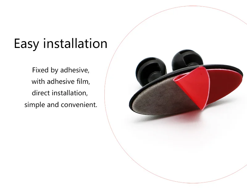 8 шт./компл. автомобильный Внутренний Трос с клеевым кабелем зажим для наушников