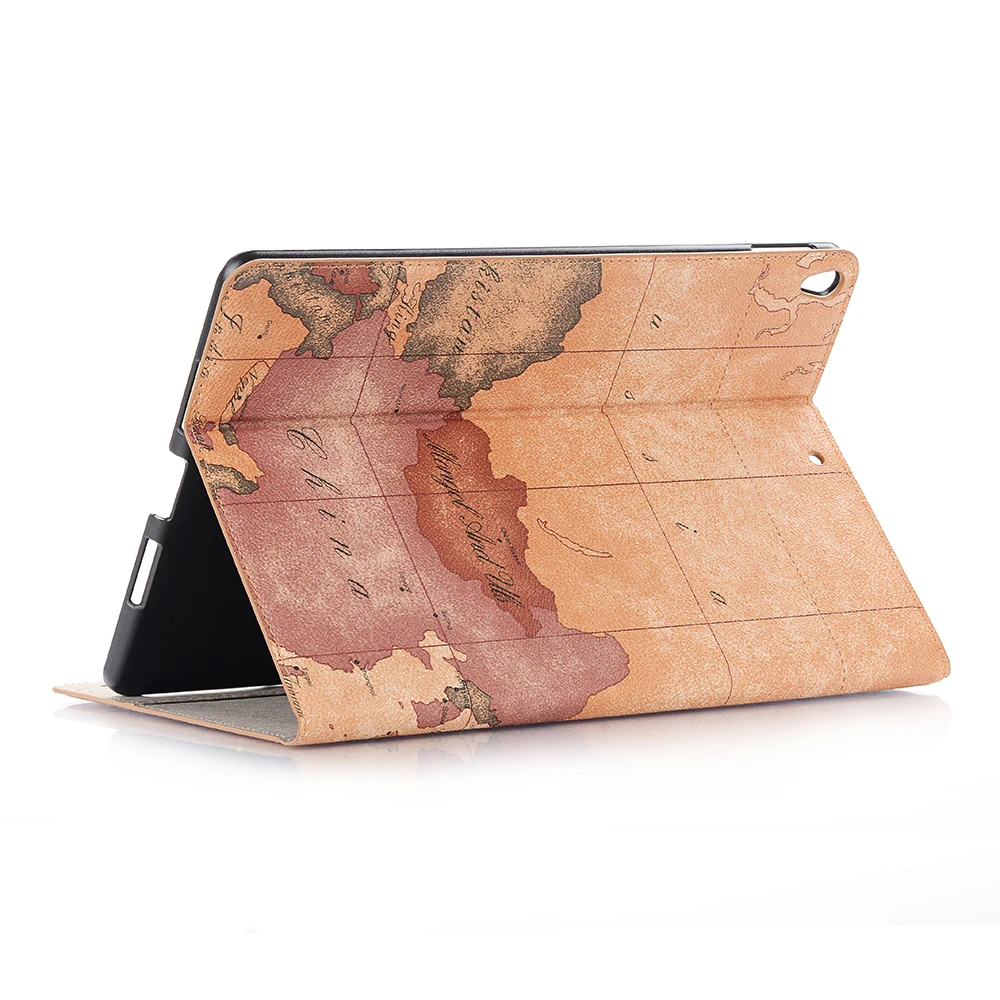 Кожаный смарт чехол с картой мира для iPad 10 5 2019 PU кожаный Air 3 Pro 2017 защитный