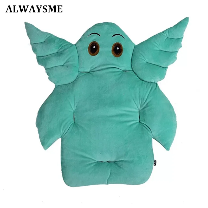 ALWAYSME, Детские чехлы для стульев, подушки для стульев, подушки для кормления, красивые подушки для сиденья коляски - Цвет: Green Elephant