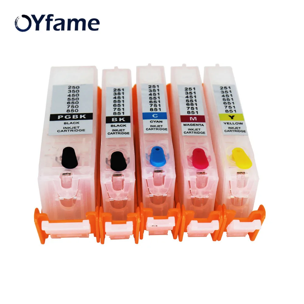 OYfame для Canon 550 551 чернильный картридж принтера IP7250 MG5450 MX925 MG5550 MG6450 MG5650 MG6650 IX6850 принтер с ARC чип|ink cartridge|ink cartridge for