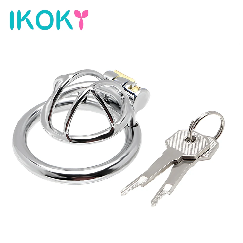 Кольца для пениса ikoky кольца нержавеющая сталь клетка маленького петуха анти