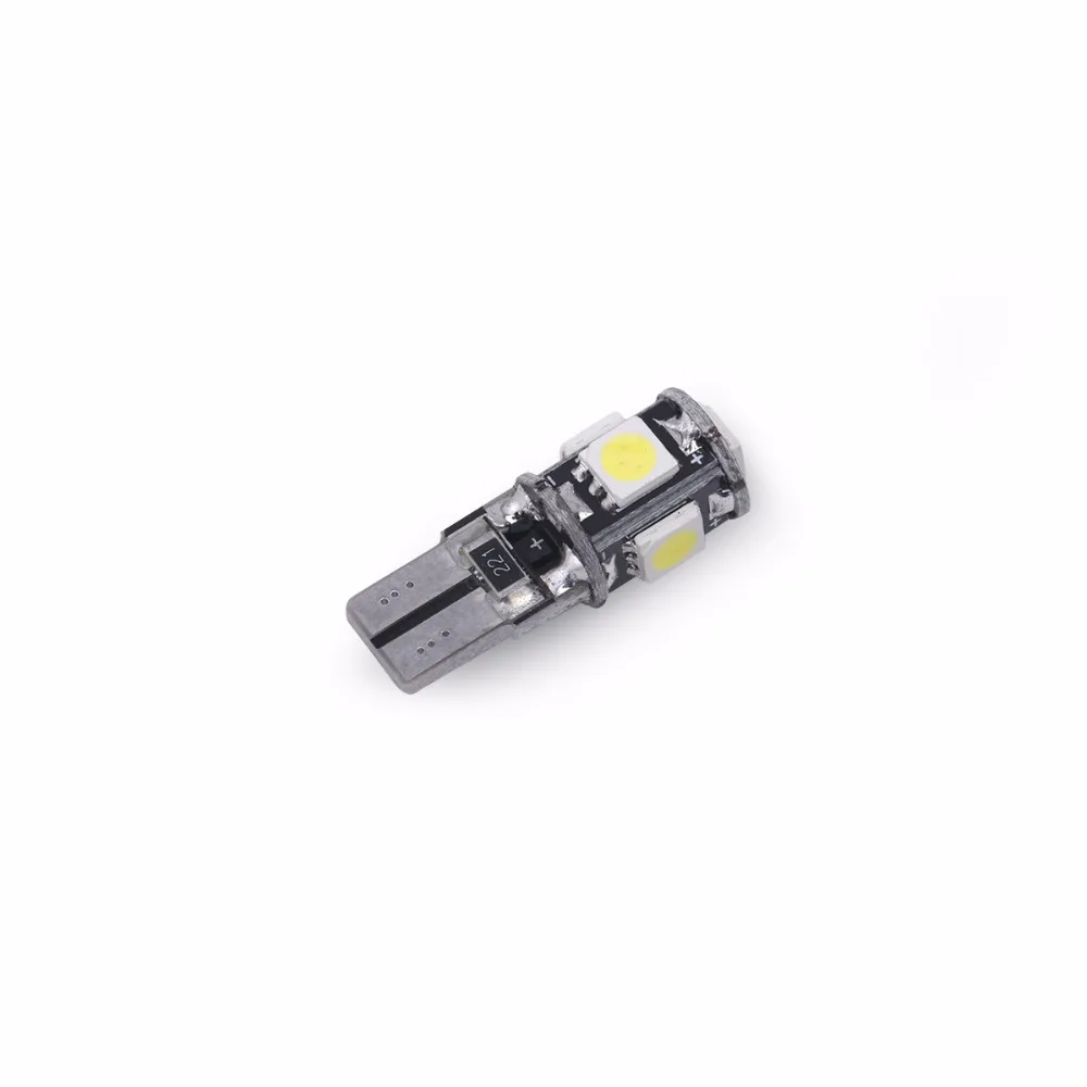 Оптовая продажа светодиодсветильник автомобисветодиодный Лампы Canbus T10 5smd 5050 194 W5W