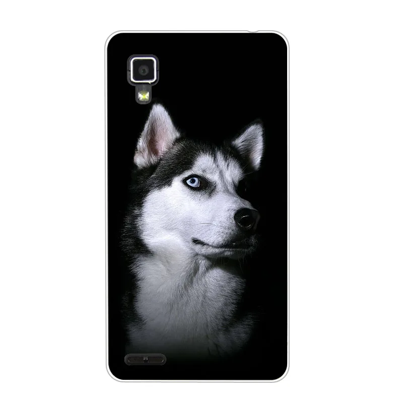 Lenovo p780 Case Silicon tigon beast Painting Soft TPU Back Cover for Protect Phone cases shell |