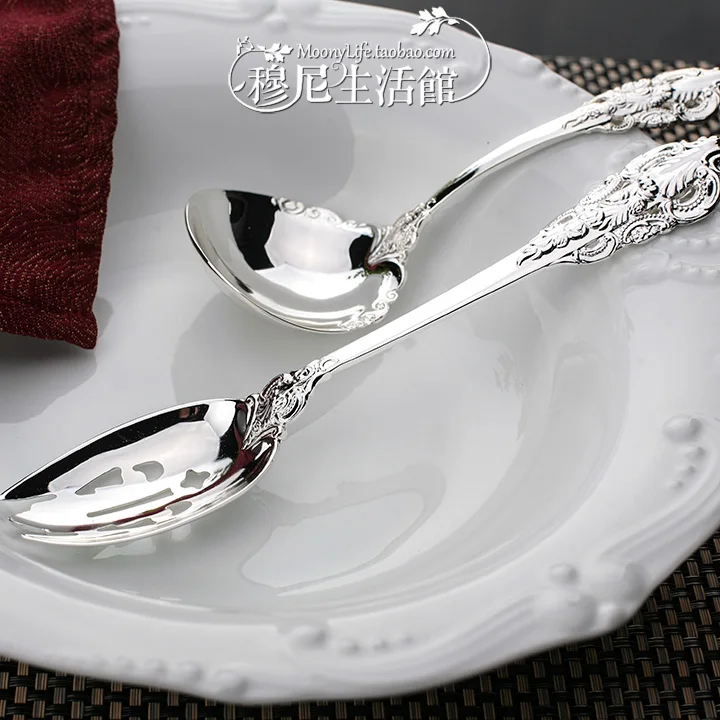 Набор столовых приборов для стейка Royal посылка вилка и ложка с резьбой в стиле