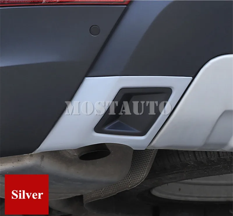 Для Land Rover Discovery 5 L462 выхлопная труба накладка- серебро/серый 2 шт