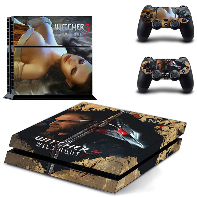 1 компл. the Witcher 3 дикая охота термоаппликации PS4 кожного покрова для Sony Playstaion 4