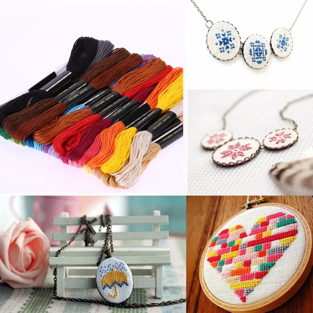 Высокое качество 50 шт./лот Микс разных цветов вышивка крестиком хлопок нить шнур