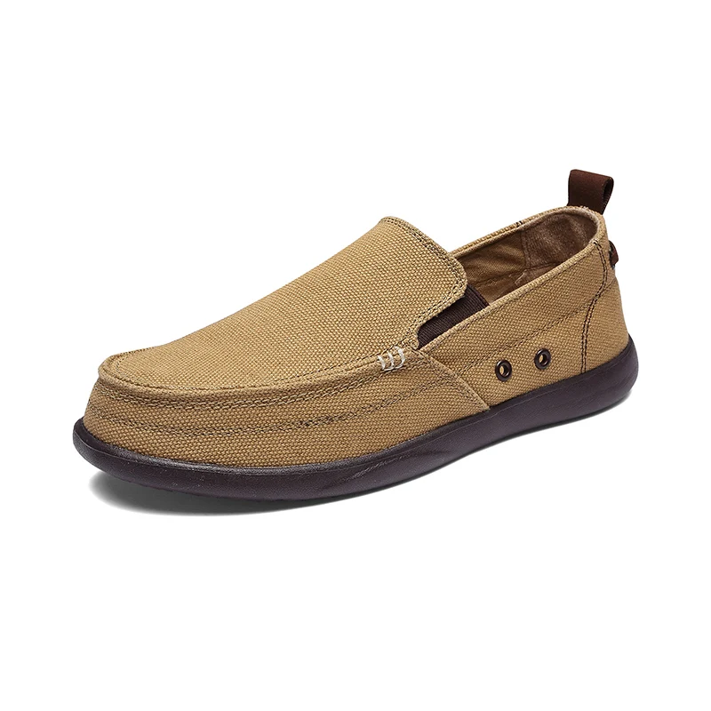 Men's Loafers Casual Canvas Shoes Men Light Summer man Fashion Slip On Moccasin Homme Yellow Blue Grey Size39-44 | Обувь