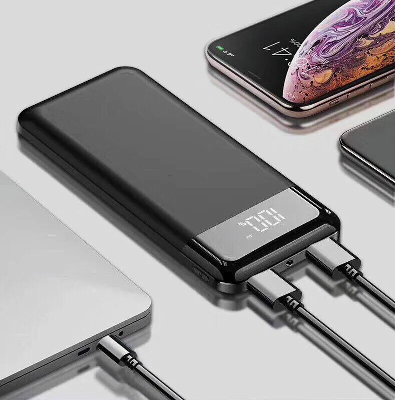 Powerbank 30000mAh внешний аккумулятор большой емкости повербанк USB зарядка порты для iphone