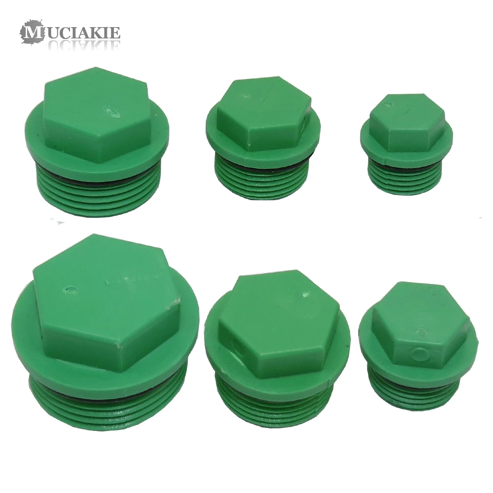 MUCIAKIE G1/2 G3/4 G1 ''штекер PPR с резьбой фитинги для труб заглушка трубы BSP