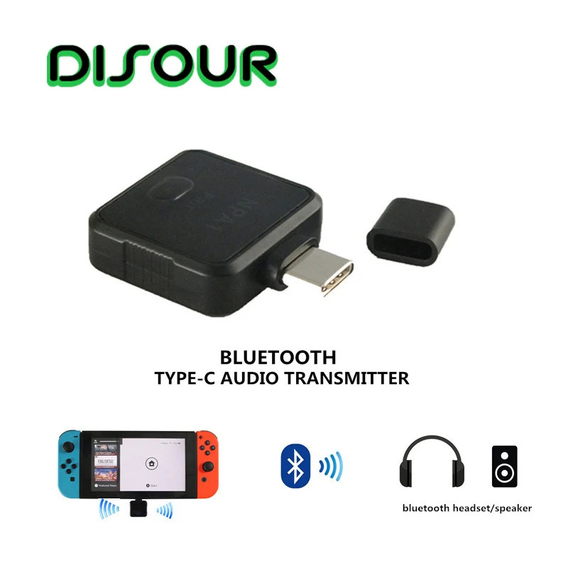 TYPE C Bluetooth передатчик беспроводной мини портативный стерео аудио с низкой
