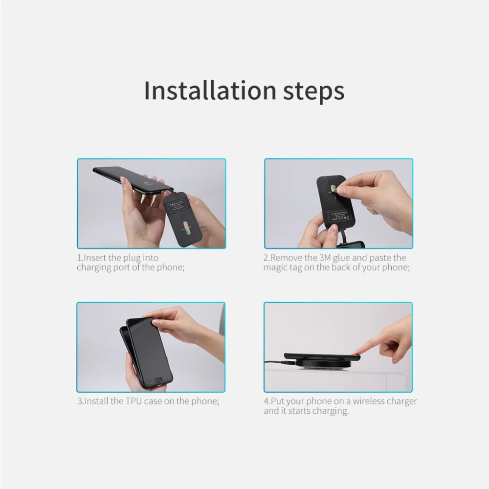 Оригинальное Беспроводное зарядное устройство NILLKIN для телефона быстрая версия +