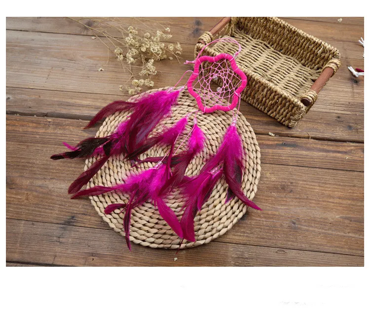 1 шт. модные ветряные колокольчики в форме сливы подвеска виде пера индийском