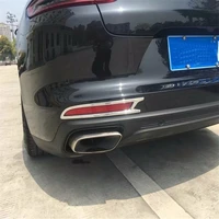 welkinry car auto cover overlay styling for porsche panamera 971 2017 2018 abs chrome rear tail fog lamp light accessories trim