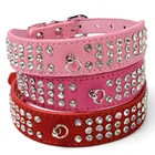 Ошейник для собак со стразами, стразы щенок, домашнее животное, кот, сплав, размер XS-L, аксессуары для маленьких собак