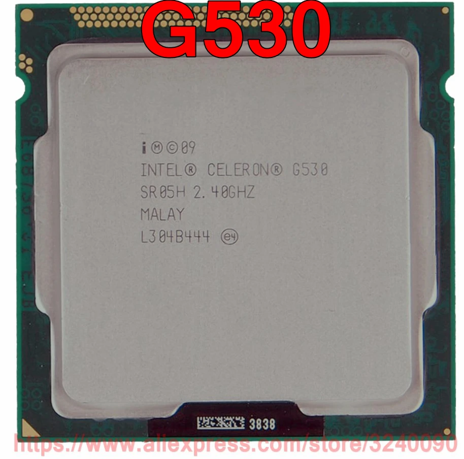 Оригинальный процессор Intel CPU CELERON G530 2 40 ГГц Мб двухъядерный разъем 1155 Бесплатная