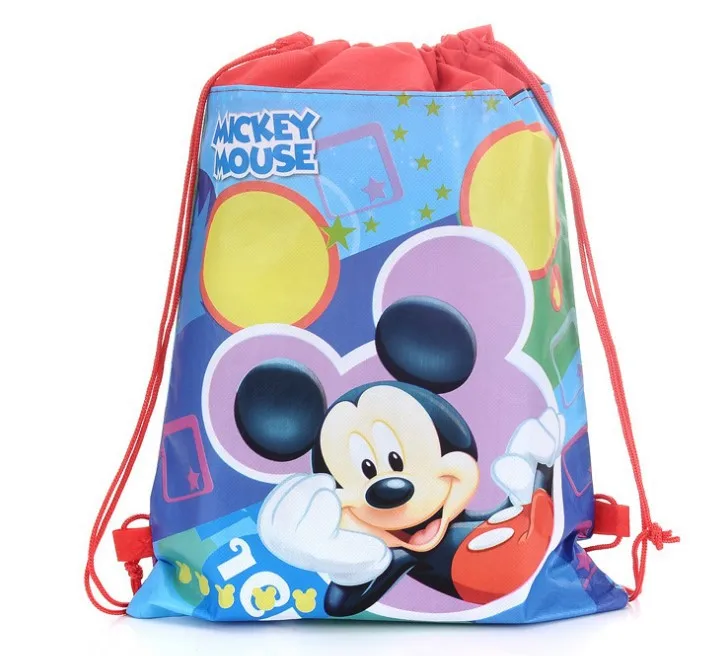 Mickey 1 шт./лот Дисней замороженные MIinnie Микки Маус София украшение для торта на день рождения на тему "Лошадки карусели" Детская сумка на подарок обувь сумки школьный портативный рюкзак - Цвет: Mickey