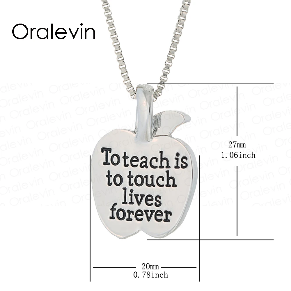 Научить-это прикоснуться к жизни навсегда обратимым учителем ожерелье с