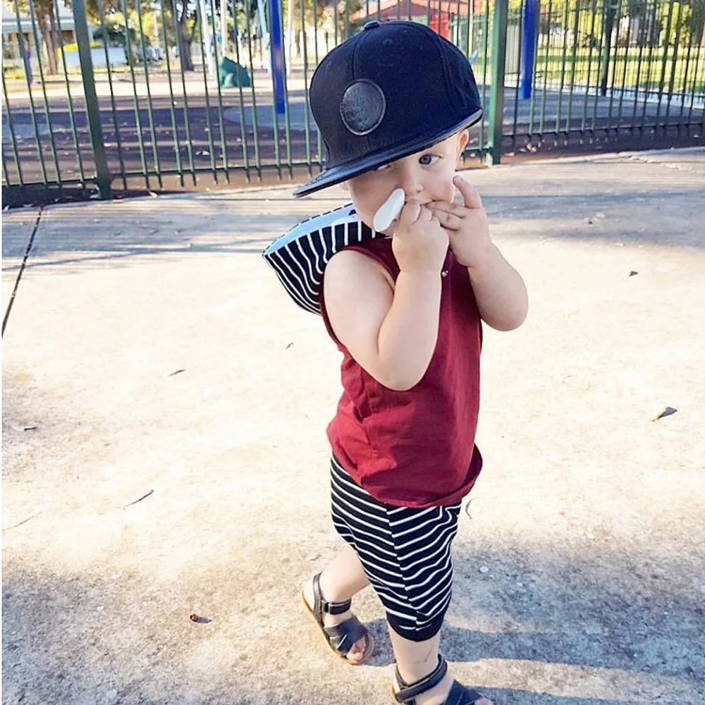 Комплект детской одежды из 2 предметов одежда для маленьких мальчиков жилет с