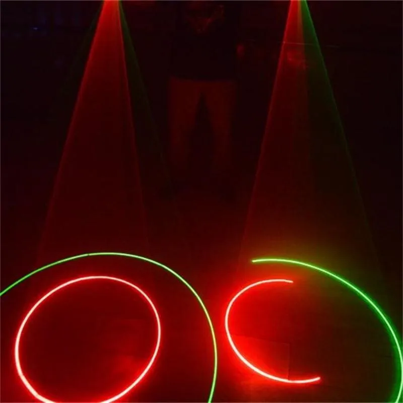 Перчатки лазерные вихревые зеленые/красные с 6 лазерами 3 красных + зеленых|dj events|dj