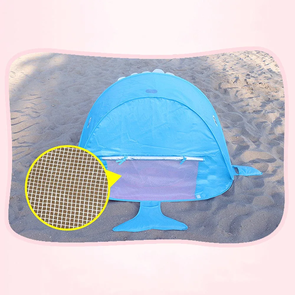 Открытый пляж портативный тент бассейн Акула Форма детский Защита от солнца