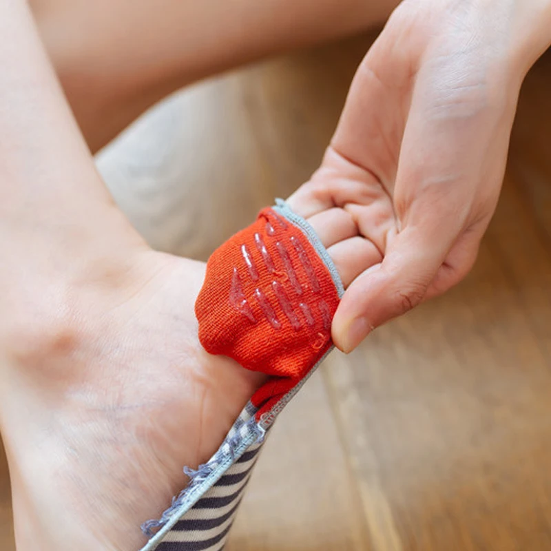 

Summer Woman Cotton Invisible Stripe Motion Socks Low Ankle Sock Boy Boat Casual Sock Slippers 1pair