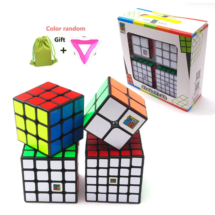 Кубик 1 набор 5x5x5 4x4x4 Классическая волшебная игрушка ПВХ стикер блок головоломка скоростной куб дети ру игрушки Бикс Куб ВОЛШЕБНЫЙ кубик для детей