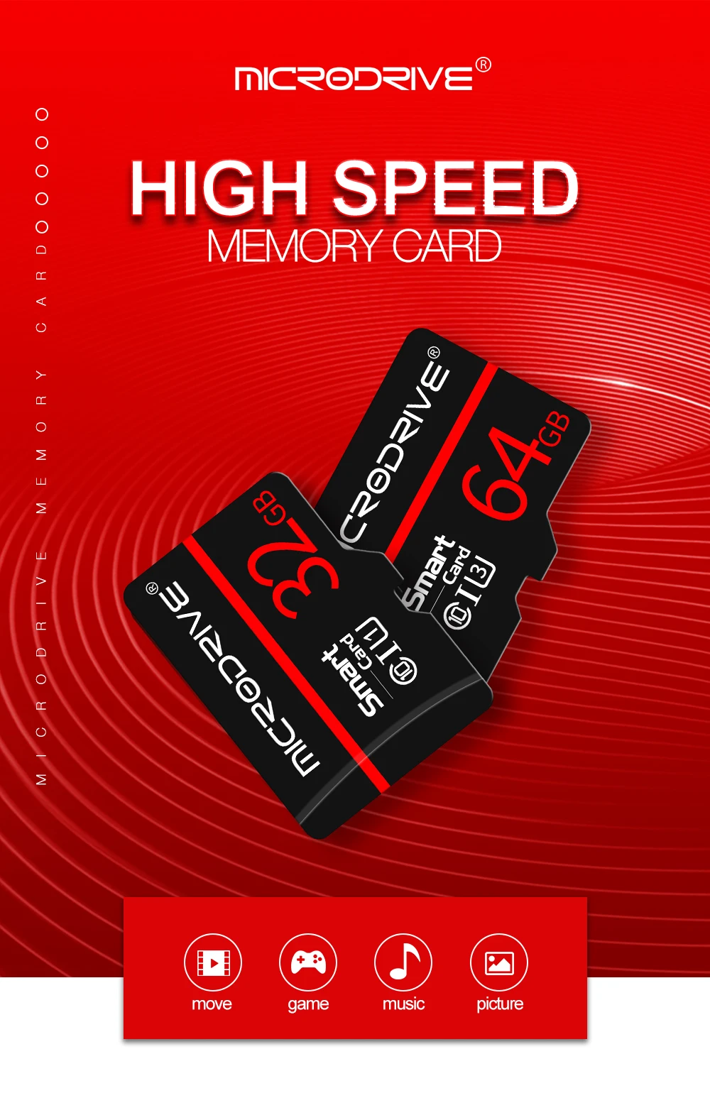 Карта памяти класса 10 4 ГБ 8 ГБ 16 ГБ 32 ГБ Micro sd карта 64 Гб 128 ГБ Tarjeta microsd 32 Гб мини-флешка TF карта с бесплатным адаптером