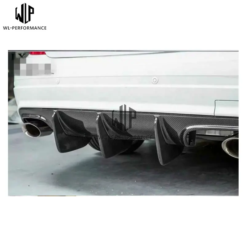 C Класс карбоновое волокно AMG задний спойлер хвост губ автомобильный комплект