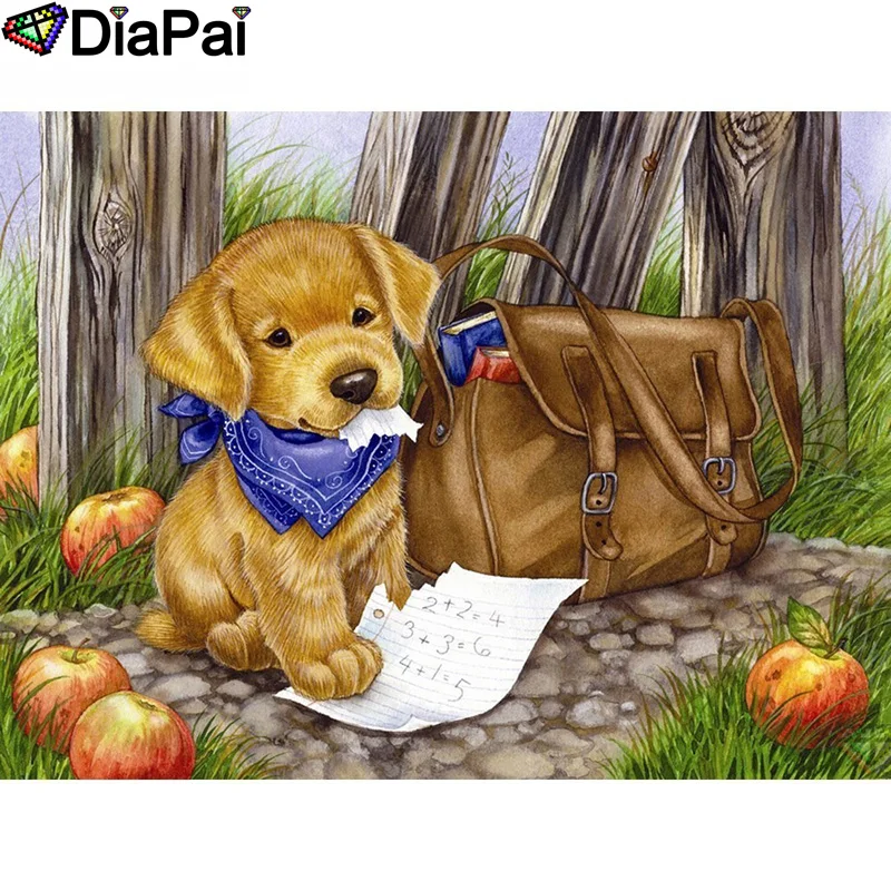 Набор для алмазной вышивки сумка в виде собаки|Алмазная мозаика и вышивка| |