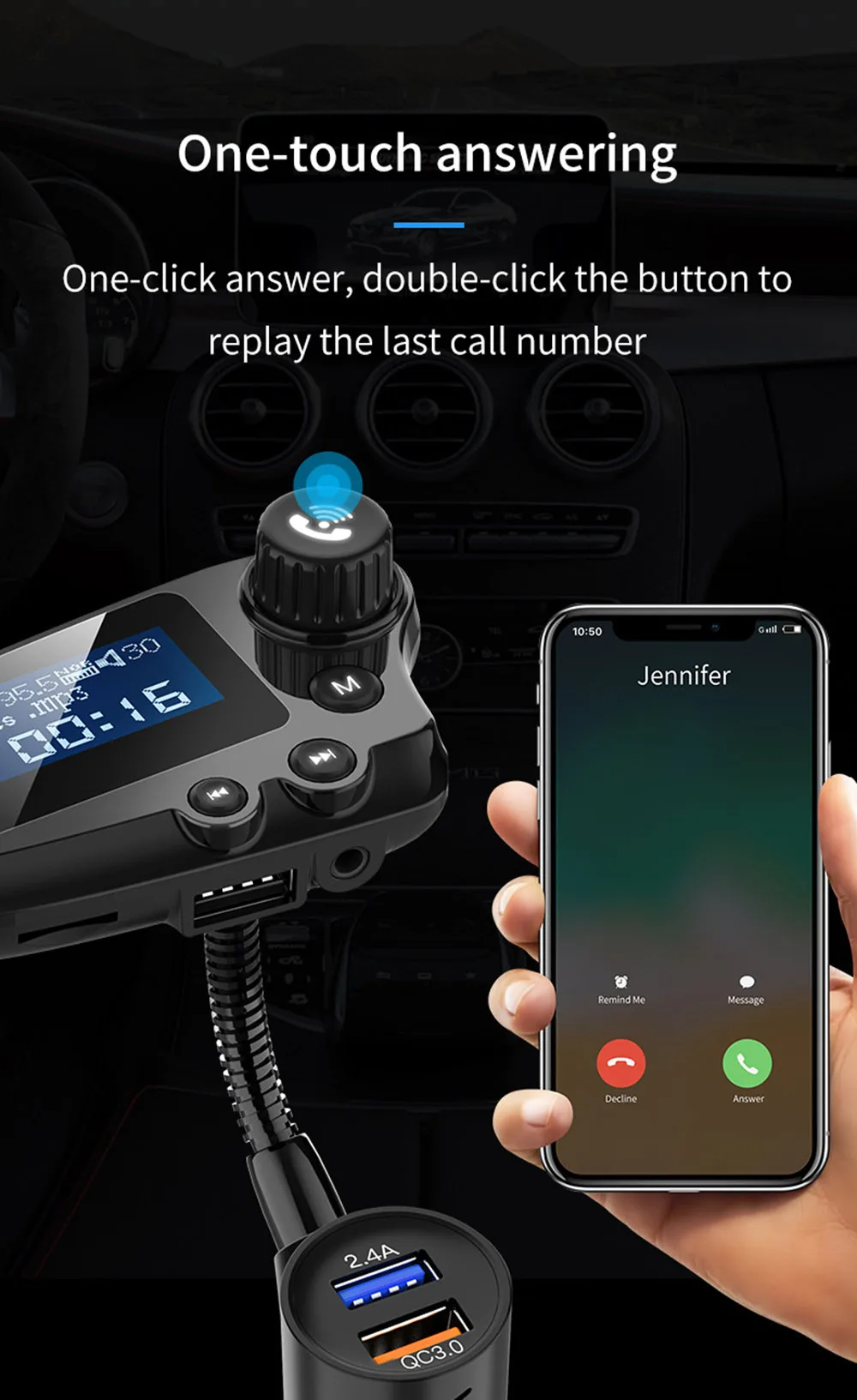 VR робот, Bluetooth, fm-передатчик, модулятор, Автомобильный MP3 аудио плеер, вращение на 360 градусов, автомобильный комплект громкой связи, двойной usb адаптер для зарядки