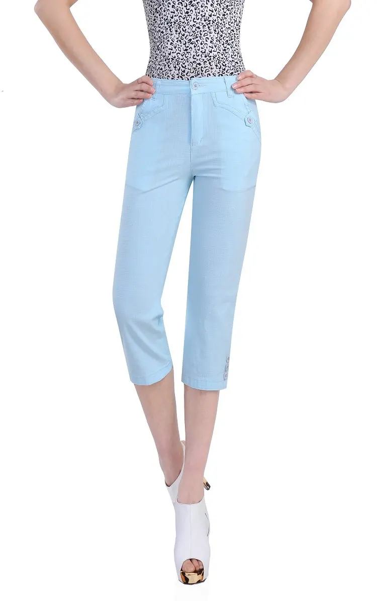 2017 новое поступление карандаши натурального цвета брюки среднего веса плоские