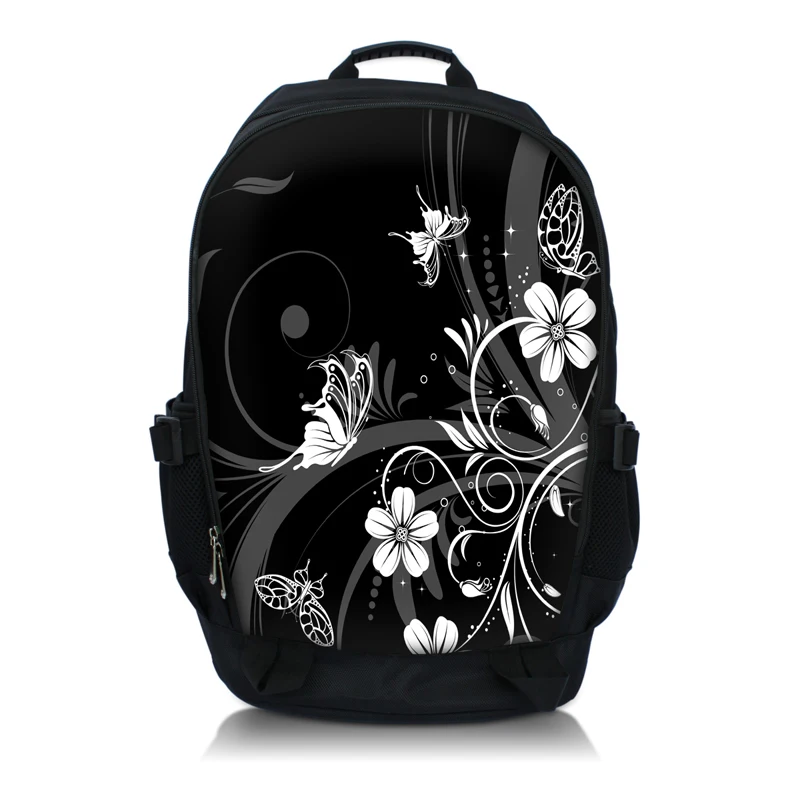Бесплатная доставка белый рюкзак с бабочкой и цветком 15 6 &quotдля ноутбука