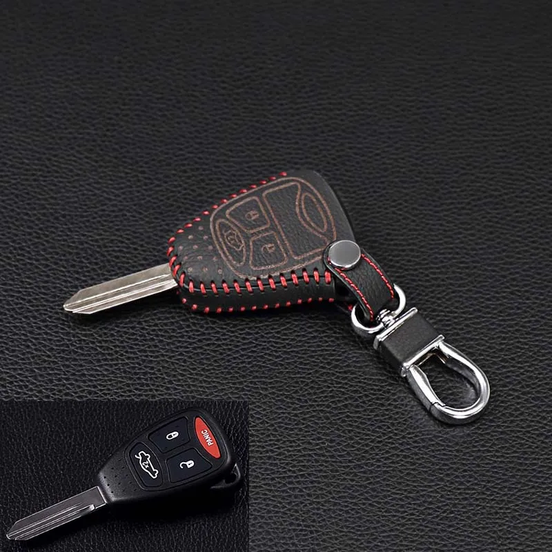 High Quality genuine leather car key cover styling fit for Jeep wrangler Compass Liberty | Автомобили и мотоциклы