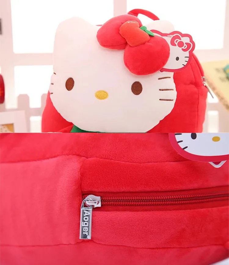 3D сумки для девочек, плюшевый рюкзак для детей, рисунок hello kitty, школьные сумки для студентов, школьный рюкзак, детские сумки, mochilas escolares